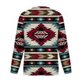 thumbnail image 5 of Puntoco Mujeres Otoño e Invierno Casual Folk-Personalizado Impreso Cuello Redondo Manga Larga Jersey Blusa Sudadera tops Puntoco Puntoco-981, 5 of 5