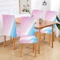 thumbnail image 2 of Yayeee 2 Pack Dining Chair Covers Stretch Parson Chairs Slipcovers Seat Protector, Pink Gradient, 2 of 6