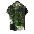 thumbnail image 6 of Awdenio Mens Summer Tops Hawaiian Shirt Short Sleeve Tropical Vacation Button Down Beach Floral Palm Shirts, 6 of 6