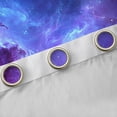 thumbnail image 4 of jejeloiu Universe Starry Night Black Out Curtains,Gradient Purple Blue Curtains Pack of 2 (42x63 Each) For Girls Teens, 4 of 6