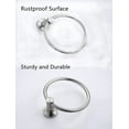 thumbnail image 4 of Anneau Porte-Serviette Nickel Brossé, Anneau Porte-Serviette de Bain en Acier Inoxydable Rond pour Salle de Bain, 4 of 7