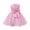 Pink satin flower girl dress, variant on VEKDONE Baby Girls Cotton Dress Toddler Flower Girl Solid Color Soft Formal Gowns Fashion Bow Tie Tiered Tulle Pageant Birthday Princess Dresses Gift for Girl Size 2-3 Years