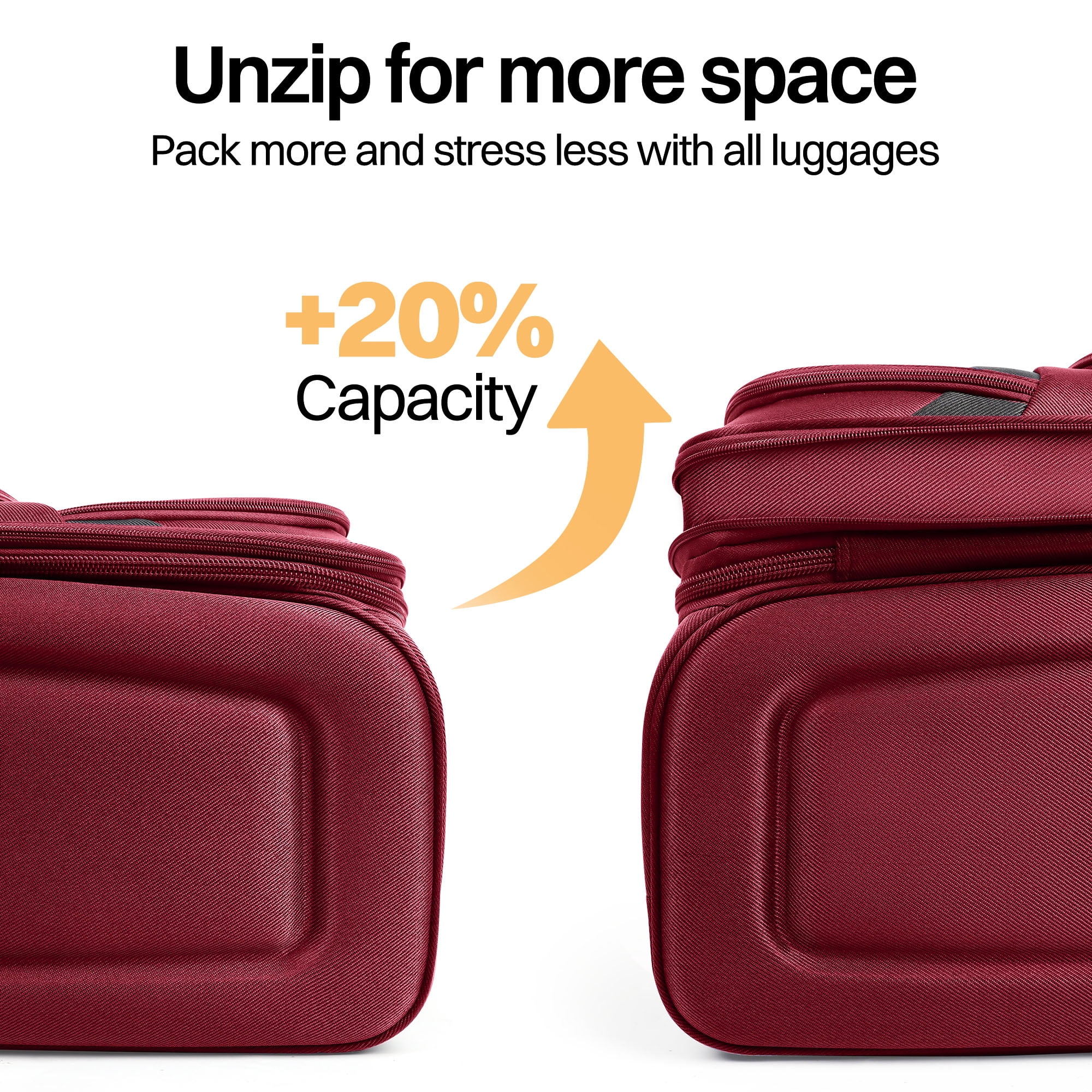 New York Xpress 28" Softside Large Checked Luggage Lightweight Expandable Suitcase with Spinner Wheels, Burgundy/Grey, WD8815