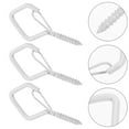 thumbnail image 3 of 10pcs String Lights Hook Screw Hook for Outdoor String Light Screw Hanger, 3 of 5