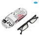 thumbnail image 2 of Lentes transparentes antifatiga para personas mayores, gafas de lectura unisex antiluz azul (+200, negras), 2 of 8