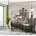 thumbnail image 5 of Ambesonne London Shower Curtain, Urban Life Scenery, 69"Wx84"L, Taupe Grey Red, 5 of 5