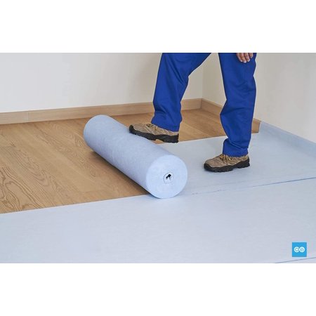 

Temporary Floor Protection 36\u2019\u2019 x 100\u2019 - Anti Slip Easily Applied Save Your Time - 100% Paint Proof \u2013 Reusable Material Coverage of 300 sqft!