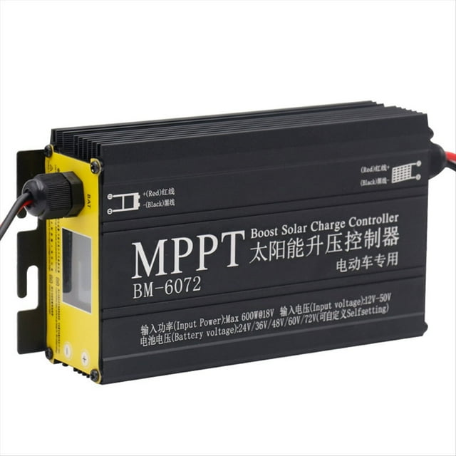 BM6072 600W MPPT Boost Controlador de Carga Solar para 24V 36V 48V 60V 72V de Batería Panel Solar 12-50V Voltaje de Entrada