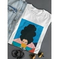 thumbnail image 3 of Pastell Sunflower Woman T-shirt Women's -Hulya Ozdemir Designs, Female Large, 3 of 4