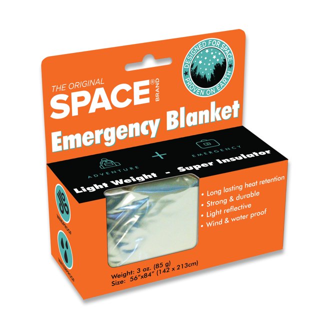 Manta de emergencia Grabber 142 x 213 cm, color plateado, 85 g