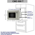 thumbnail image 6 of Equator CMO 800 T Countertop Microwave and Oven Combo, Stainless Steel, 6 of 6
