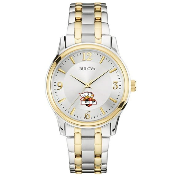 Bulova Silver Seton Hill Griffins Classic Two-Tone Round Watch