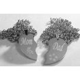 thumbnail image 2 of SOLID STAINLESS STEEL MOM DAD SPLIT HEART NECKLACES LOVE FREE ENGRAVING, 2 of 8