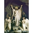 thumbnail image 2 of Bloch, Carl 12x14 White Modern Wood Framed Museum Art Print Titled - Resurrection of Christ, 2 of 4