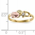 thumbnail image 3 of Primal Gold Diamond Rose Rings, 10K Yellow Gold, 12K Rose and Green Gold Accents, Size 7, 3 of 8