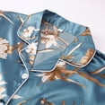 thumbnail image 6 of jiaxiM Womens Pajama Sets Satin 2 Piece Long Sleeve Pajama Set Button Down Pajamas Sets Sleep And Lounge Wear, 6 of 8