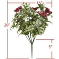 thumbnail image 2 of Admired By Nature Artificial Mixed Bush for Variegate Winter Seasonal and Holiday Decoration Floral Arrangement, ABN4B006-VAR, green, 2 of 3