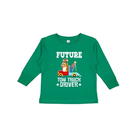 

Inktastic Tow Truck Driver Future Boys Long Sleeve Toddler T-Shirt