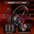 thumbnail image 3 of Ozeino Wireless Gaming Headset, 7.1 Surround Sound, 2.4GHz Wireless Gaming Headphones with Detachable Noise-Canceling Mic  for PS5, PS4, PC, Laptop, 3 of 10