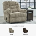 thumbnail image 6 of Ashley Furniture Movie Man Taupe Recliner, 6 of 12