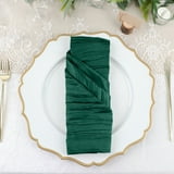 Efavormart Pack of 5 - Hunter Emerald Green Accordion Crinkle Taffeta ...