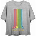 thumbnail image 4 of Vintage Rainbow Women's Crew Neck Short Sleeve Crop Tee, 4 of 6