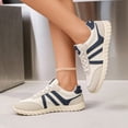 thumbnail image 2 of EKVAHL Orthopedic Walking Shoes for Women, Breathable Mesh Tennis Shoes, Wide Toe Box Zero‑Drop Casual Sneakers Blue, 2 of 6