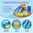 thumbnail image 4 of JOYLDIAS Inflatable Water Double Slide Bounce House Giant Kids Backyard Indoor Outdoor w/Splash Pool,Jump Area,Climbing Wall,550W Air Blower,Water Gun, 4 of 16