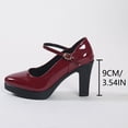 thumbnail image 6 of Women's Pointed Toe High Heels,Wedding Dress Shoes,Patent Leather Pumps,Cute Evening Stilettos, 6 of 7