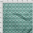 thumbnail image 3 of oneOone Silk Tabby Teal Green Fabric Asian Ikat Sewing Material Print Fabric By The Yard 42 Inch Wide, 3 of 4