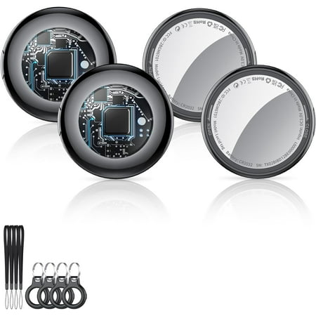2025 New [Apple MFi Certified] (iOS Only) Air Tracker Tags-4 Pack, Bluetooth Tracker for Apple Find My, Replaceable Battery, Key Finder and Item Locator Smart Tag for Keys, Bags, Luggage, Wallet, etc