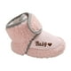 thumbnail image 5 of Botines para niños y niñas,Los para bebés recién nacidos,niños y niñas,se quedan puestos,Pantuflas de casa para bebés y niños pequeños con suela blanda Rosa 11cm, 5 of 9