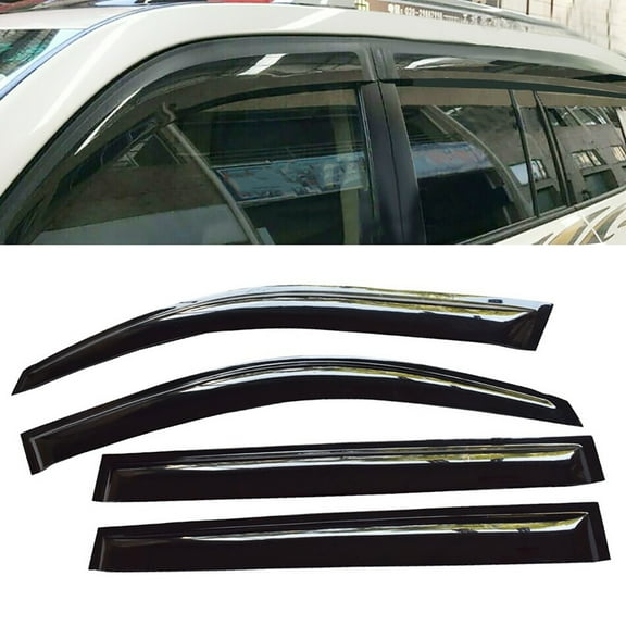 4Pcs Window Visor Rain Deflector Vent Sun Guard Fit for Toyota Highlander (2008-2013)