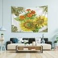 thumbnail image 4 of FREEAMG Sunflower Tapestry Aesthetic Tapestry Wall Hanging for Home Decor 60" x 51" Inches, 4 of 6