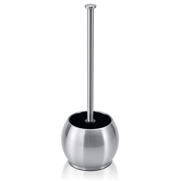 ToiletTree Products Stainless Steel Plunger - Heavy Duty Toilet Bowl Plunger with Holder for Bathroom Essentials and House Cleaning Tools - Stainless Steel 6.5 x 6.5 x 18.5