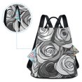 thumbnail image 5 of FORMRS Women's Travel Backpack Purse Anti-Theft Hidden Pockets Casual Shoulder Bag, Black Roses, 5 of 7