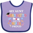 thumbnail image 3 of Inktastic My Aunt Graduated and I'm Super Proud Boys or Girls Baby Bib, 3 of 4