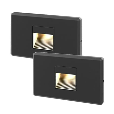 

Xtricity - Set of 2 LED Safety Stair Lights 2.5W 25 Lumens 3000K Soft White Black