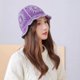 thumbnail image 5 of Gorro tejido a mano para mujer, gorro tejido a mano con flores de ganchillo coreano, gorro tipo cubo Y2k a la moda Panamá, gorros de invierno 2024, 5 of 5