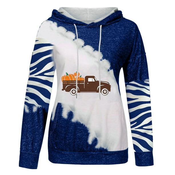 Blusa de manga larga con estampado de Halloween informal a la moda para mujer, jersey con capucha, Tops, sudadera Fridja bvmnju5098