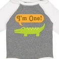 thumbnail image 4 of Inktastic 1st Birthday Alligator Jungle Boys or Girls Long Sleeve Baby Bodysuit, 4 of 5