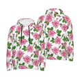 thumbnail image 6 of Bingfone Rose Flowers Men's Drawstring Hoodie Long Sleeve Pocket Sweatshirts-4X-Large, 6 of 6