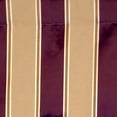 thumbnail image 4 of RLF Home Bengal Stripe Regal 3" Rod Pocket Lining Luxurious and Elegant Window Treatment Valance 50" x 17" Egg Plant, 4 of 4