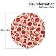 thumbnail image 2 of Kdxio Tomatoes Funny Coasters,4 Pcs Leather Coasters,Housewarming Gifts,Protect Furniture from Water Marks Scratch and Damage, 2 of 8