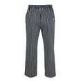 thumbnail image 5 of Yuanlong Men Pants Stripe Print Elastic Waist Straight Wide Leg Trousers Loose Fit Work Attire Men'S Pants With Pockets, 5 of 8