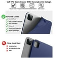 thumbnail image 7 of iPad PRO 11 Inch 2nd 3rd 4th [ PRO 11 2020 2 2021 3 2022 4 Gen ] A2759 A2435 A2761 A2762 A2377 A2459 A2228 A2068 A2230 A1980 A2013 Lightweight Soft Silicone TPU Back Case - Navy Blue, 7 of 7