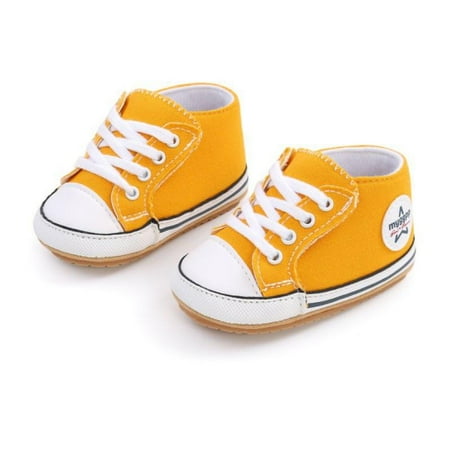 

Baby Soft Sole Canvas Sneakers Shoes Infants Casual First Walkers Crib Shoes 0-18M