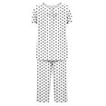 thumbnail image 5 of Annhoo Womens Pajama Sets Button down Pleated Short Sleeve Shirts and Capri Pants Plus Size Polka Dots Pj Sets, 5 of 5