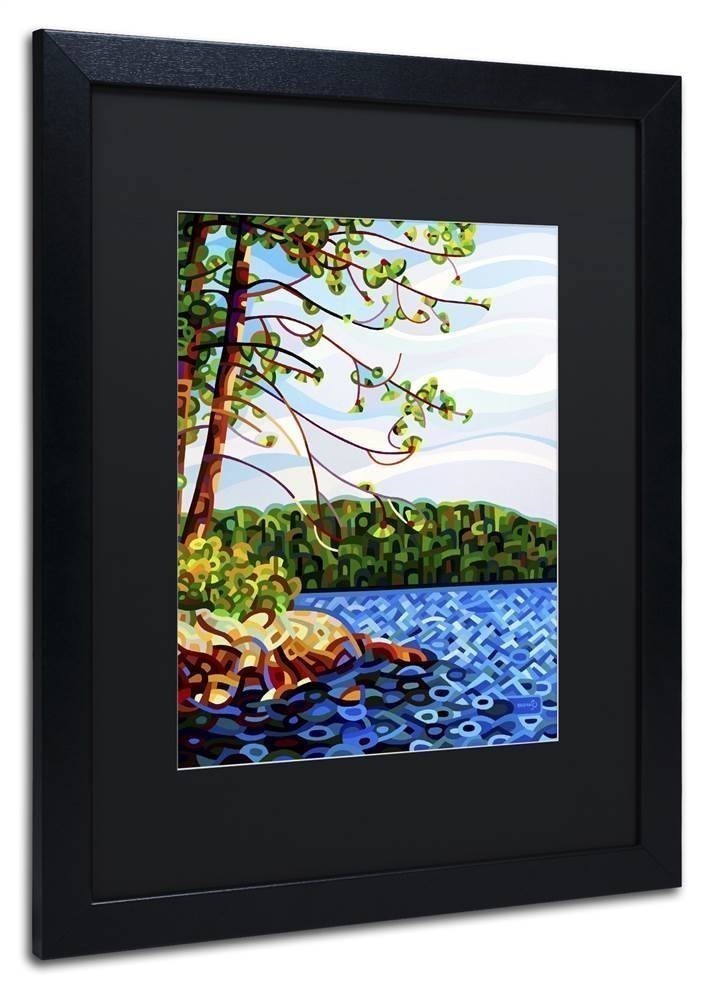Mandy Budan 'View From Mazengah' Black Matted Framed Art