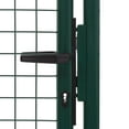 thumbnail image 3 of vidaXL Fence Gate Steel 100x125 cm Green, 3 of 4